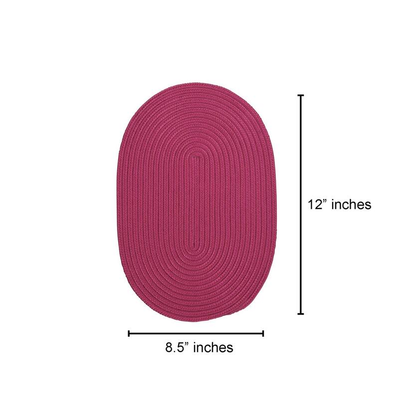 Pink Extra Thick Woven Trivet Oval Placemats Natural Cotton Hot Potholder Mat Heat Resistant